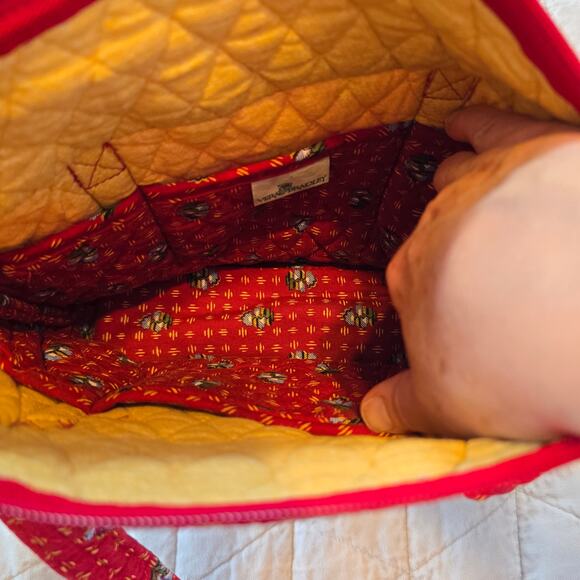 Vintage Vera Bradley Red Provincial Floral Shoulder Bag Retired Cottagecore READ - Picture 10 of 16